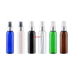 60ml 50pcs Silver Spray Perfume Bottles Small Size Makeup Setting PET Container For Liquid Medecine Travel Bottlepls order