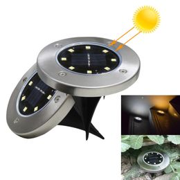 Solar Powered Ground Light Waterproof Garden Pathway Deck Lights With 8 10 12 16 20 LED Lamp for Home Yard Driveway Lawn Road