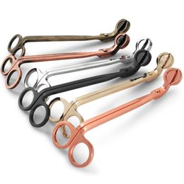 Top Seller Stainless Steel Candle Wick Trimmer Oil Lamp Trim Scissor Tijera Tesoura Cutter Snuffer Tool Hook Clipper LX4323