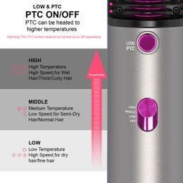 One Step Blow Hot Air Brush Fast Dryer 4 In1 Negative Ions Hair Salon Volumizer Straightener Curler Styler Comb DS