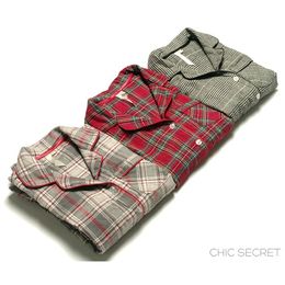 Autumn and winter women fashion loose flannel fabric plaid casual Pyjama set female trendy Colour soft cotton lounge sleepwear 201109