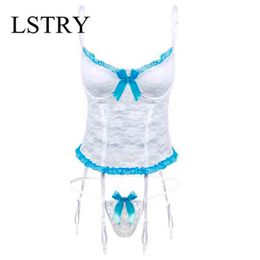 NXY Sexy Lingerie Hot Sell Women Top Underwear Set Erotic Lace Sleepwear Plus Size m l xl xxl Xxxl1217