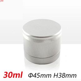 30ml Cream Jar 50pcs/lot Aluminum Makeup Tool Wax Tins Cans Eyeshadow Pots Cosmetic Refillable Containers Roundqualtity