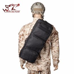 2022 тактическое стрелковое снаряжение Tactical 24" Винтовка мешок плеча шестерни MP5 Sling сумка рюкзак черный MPS Охота Аксессуары Rifle Case