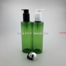 BEAUTY MISSION 24 pcs/lot 250ml green empty lotion pump bottle,shampoo cosmetic containers for white/black dispensergood qualtity