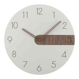 Modern Design Silent Wall Clock Living Room Wood Gift Wall Watches Quartz Wall Clocks Relogio De Parede Home Decoration DL60WC H1230