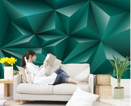 3d Customised wallpaper 3D solid geometric wallpapers background wall window mural wallpaper