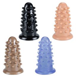 NXY Dildos Anal Toys New Hedgehog Head Backyard Plug for Men and Women Masturbation Device Soft Chrysanthemum Massage Fun Expansion Adult Sex Products 0225