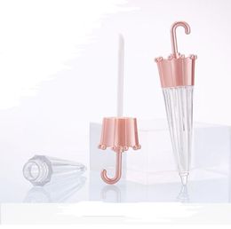 100pcs 5.5ml Creative Umbrella Shaped Empty Lip Gloss Tube Lip Glaze Containers Refillable Cosmetic Bottle