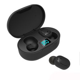 20pcs E6S TWS Bluetooth 5.0 Wireless Earphone LED Business Stereo Headphone Mini Sport Earbuds Game Headset PK A6S Earplug