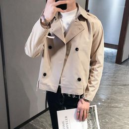 Men's Trench Coats Double Breasted Bomber Jacket Men Coat LuxuryParty Outfit Club Bar Casaca Hombre Jaqueta Masculina1