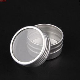 10g Aluminum Cosmetic Cream Jar Window Cap, Empty Metal Jars, 10ML Box, Packing Tins Containe F20171951good qualtity