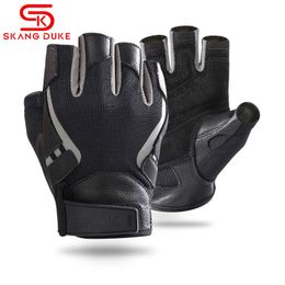 Half Finger Gym Gloves Fitness Weight Lifting Gloves Body Building Training Sports Exercise Sport Workout Glove for Men Women Q0108