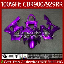 OEM Bodywork For HONDA CBR900 CBR929 ALL Purple RR 900CC 929CC 2000 2001 68No.138 CBR 900 929 RR CC CBR929RR 00-01 CBR900RR CBR 929RR 900RR 00 01 Injection Fairing Kit