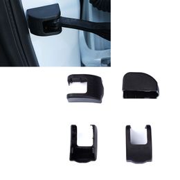 CAR Black ABS Front Rear Left Right Door Inner Limit Stopper Decorative Cover TRIM FRAME For Cadillac SRX 2010-2016