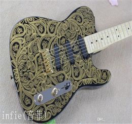 new electric guitar gold pattern Wong imported parts interchangeable with paragraph guitar