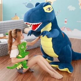 60cm/90cm Cartoon Dinosaur Plush Toys Hobbies Huge Tyrannosaurus Rex Plush Dolls Stuffed Toys For Children Boys Classic Toys LJ200902