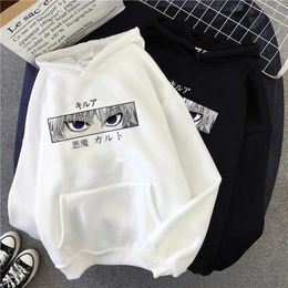 Hxh Hunter x Hunter Hisoka Kurapika Hoodies Men Killua Zoldyck Devil Eye Sweatshirts Anime Hip Hop Hoody Streetwear Tops Male Q1222