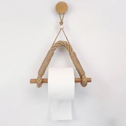 Toilet Paper Holders Tissue Storage Holder Retro Natural Rope Rolls Bathroom Organiser Cotton