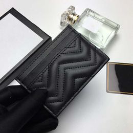 Classic Women Wallets Card Holder Designer Card Holder V Zig Zag Mini Small Wallet Slim Bank Porte Carte Purse With Box And Dust bag