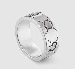 Top quality luxury Ring Fashion simple fairy Band Rings couple skull design party shiny men and women Jewellery gift