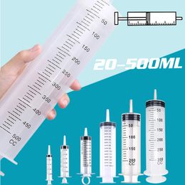 Lab Supplies 20ml-500ml Syringe Feeder Feeding Tools Large Plastic with Tubing Measuring Liquids, Feeding Pets, Medical Student