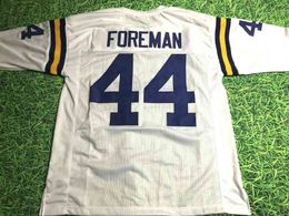 Custom Football Jersey Men Youth Women Vintage CHUCK FOREMAN CUSTOM W Rare High School Size S-6XL or any name and number jerseys