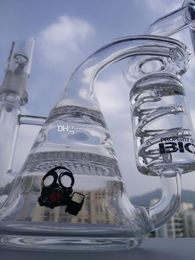 monster dab rig
 Rabatt Recycler Bongs Glas Bong DAB-Rig mit Eis Honeycome PERC 12 Baumarmglasrohre Kopfhäulen für Ölgeräte