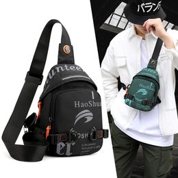 Nylon Men Messenger Bag Chest Bag Fashion Travel Male One Solid Shoulder Cross Body Bags Zipper Single Backpack 2020