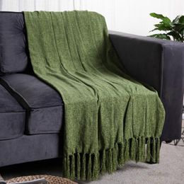 Blankets Battilo Fluffy Cozy Chenille Throw Blanket With Decorative Fringe For Couch Sofa Chair Bed Office Home Décor, 130*170cm