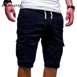 DIMUSI Summer Fashion Men Cotton Elastic Waist Bodybuilding Gyms Jogger Mens Breathable Board Shorts Clothing C1117