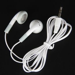White 3.5mm Low Cost Earbuds Disposable Earphone Headphone for Museum School Library Aeroplane Bus Train Hotel Hospital