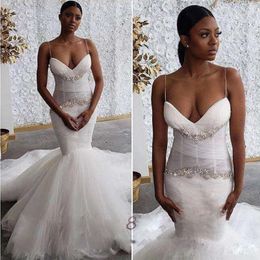 Sweetheart Sleeveless Beach Wedding Dress Bridal Gowns Dubai Vestidos De Novia Custom Made