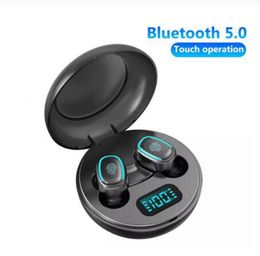 Wireless Headphones Blue-tooth 5.0 Mini TWS HIFI Earbuds Sweatproof Sport Headset In-ear Earphones with Mic