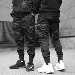 2022 style overalls men's fashion brand loose tactical streamer paratrooper function foot closing Leggings versatile pants G220224