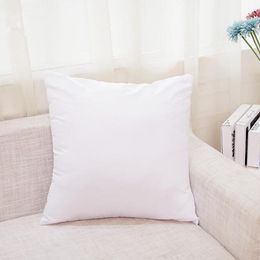 Sublimation 45*45cm Square Pillowcase DIY Blank Pillow Cover Heat Transfer Sofa Pillow Cases without insert polyester Throw Pillow covers