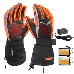 Ski Gloves Heated Glove Battery Powered With Temperature Control Rechargeable For Men Women Motorcycle Skiing1