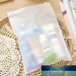 10*15cm 100Pcs/ Lot Dull Polish Clear Self Seal Poly Bag Small Cosmetic Makeup Toiletry Travel Zipper Plastic Pack Storage Pouch