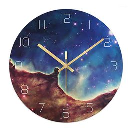 Wall Clocks Ultra-Thin Glass Clock Modern Design Vintage RetroRelogio Parede Mechanism Silent Guess Women Electronic Clocks1