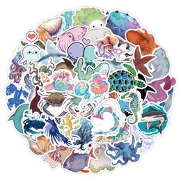 Marine Life Graffiti Stickers Notebook Scooter Refrigerator Water Cup Stickers