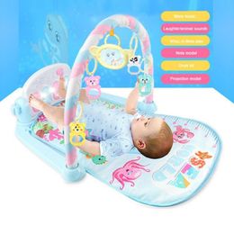 Baby Play Mat Educational Rack Toys Music Play Carpet Crawling Activity Develop Toys With Piano Keyboard Educational Gift LJ201114