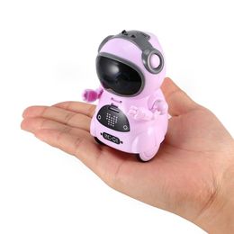 939A Mini Pocket Robot Talking Interactive Dialogue Voice Recognition Record Singing Dancing Telling Story Mini RC Robot Toys Bi 201211