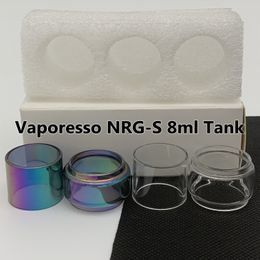 NRG-S 8ml bag Normal Bulb Tube Clear Rainbow Replacement Glass Tube Bubble Fatboy 3pcs/box Retail Package