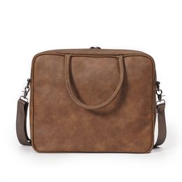 Women Men notebook business briefcase computer Retro Female Bags Messenger Handbag Large-Capacity Presbyopia Large Shopping Bag