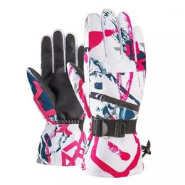 Winter Thermal Warm Ski Gloves Men Women Fleece Snowboard Waterproof Touch Screen Snow Gloves1