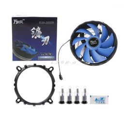 775 cooling UK - Fans & Coolings Fan Cooler 120mm Blade Aluminium PC CPU Cooling For Intel 775 1155 AMD 754 AM21
