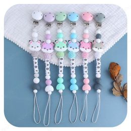 Cartoon DIY silicone baby pacifier clips cute Love Newborn Pacifier Chains Pacifier Clips Baby Teething Nipple Holder baby toys