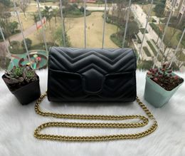 Design hand flap crossbody shoulder bag sheepskin caviar metal chain gold and silver handbag