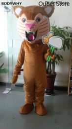 Mascot Costumes Halloween Leopard Mascot Costume Party Dress Unisex Cartoon Clothing Fursuit Outfits Carnival Xmas Easter Ad Clothes