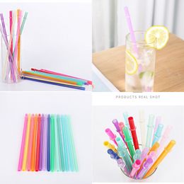Reusable PP plastic drinking straw 9.45 Inches BPA Free and Eco Friendly colorful colors Amazon supports custom package 145 K2